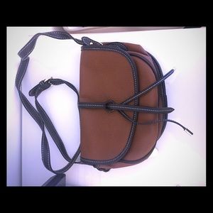 London Fog Newbury Crossbody Saddle handbag